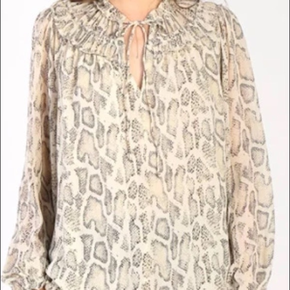 Current Air Snakeskin Blouse